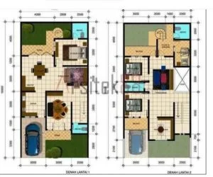gambar desain rumah 9x12 4 kamar 2 lantai
